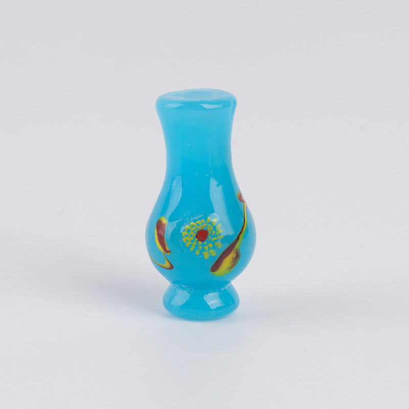 Hand-Painted Colorful Glazed Vase Beads