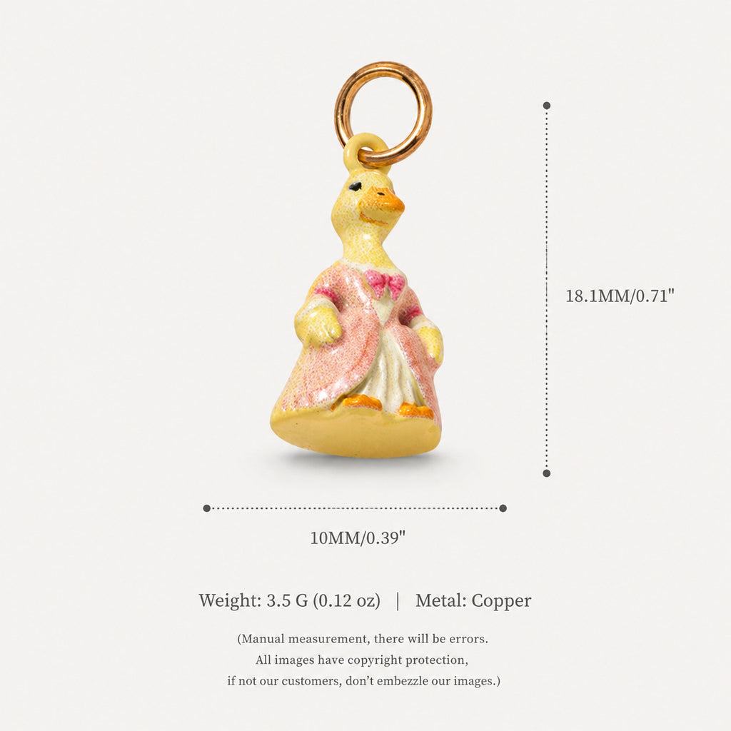 18K Gold-Plated Cute Cartoon Pendant Charms