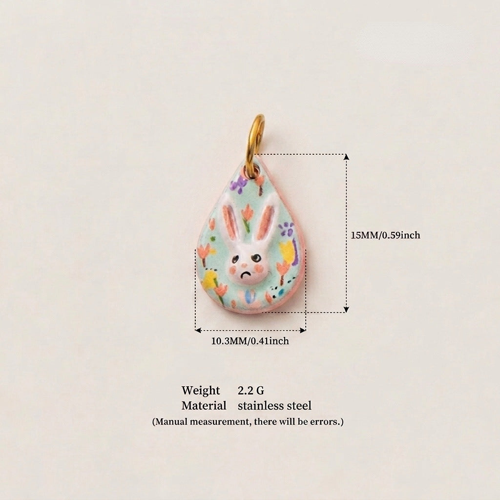 Rabbit & Star Pendant Charms
