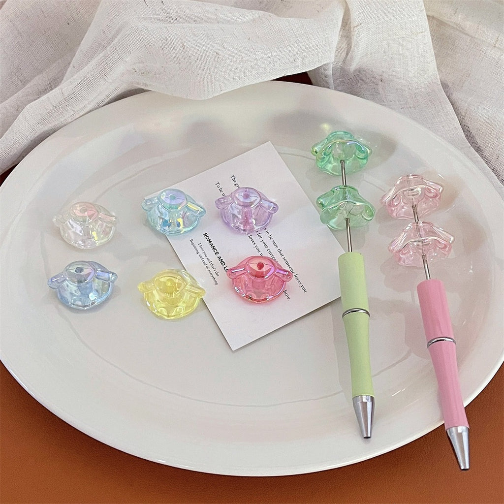 16mm UV Transparent Colorful Skirt Beads – Cute Dress-Shaped Beads for DIY Bracelets, Phone Charms, Car Hangings & Hair Accessories