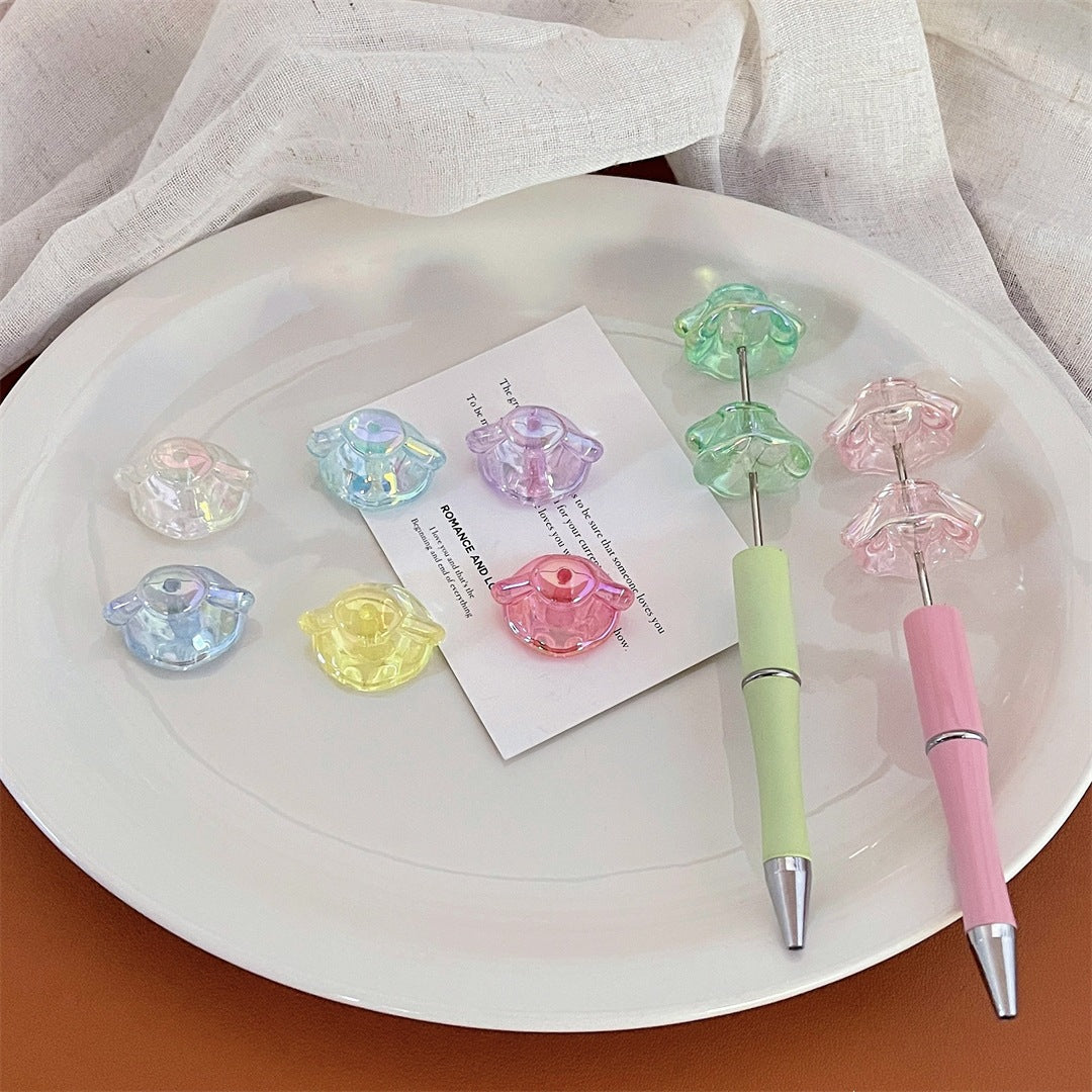 16mm UV Transparent Colorful Skirt Beads – Cute Dress-Shaped Beads for DIY Bracelets, Phone Charms, Car Hangings & Hair Accessories