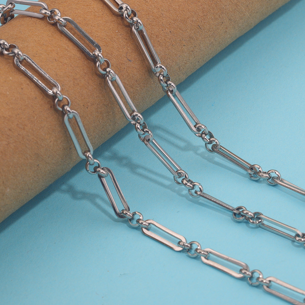 Stainless Steel Flat Oval Link Chain – 5 Meters