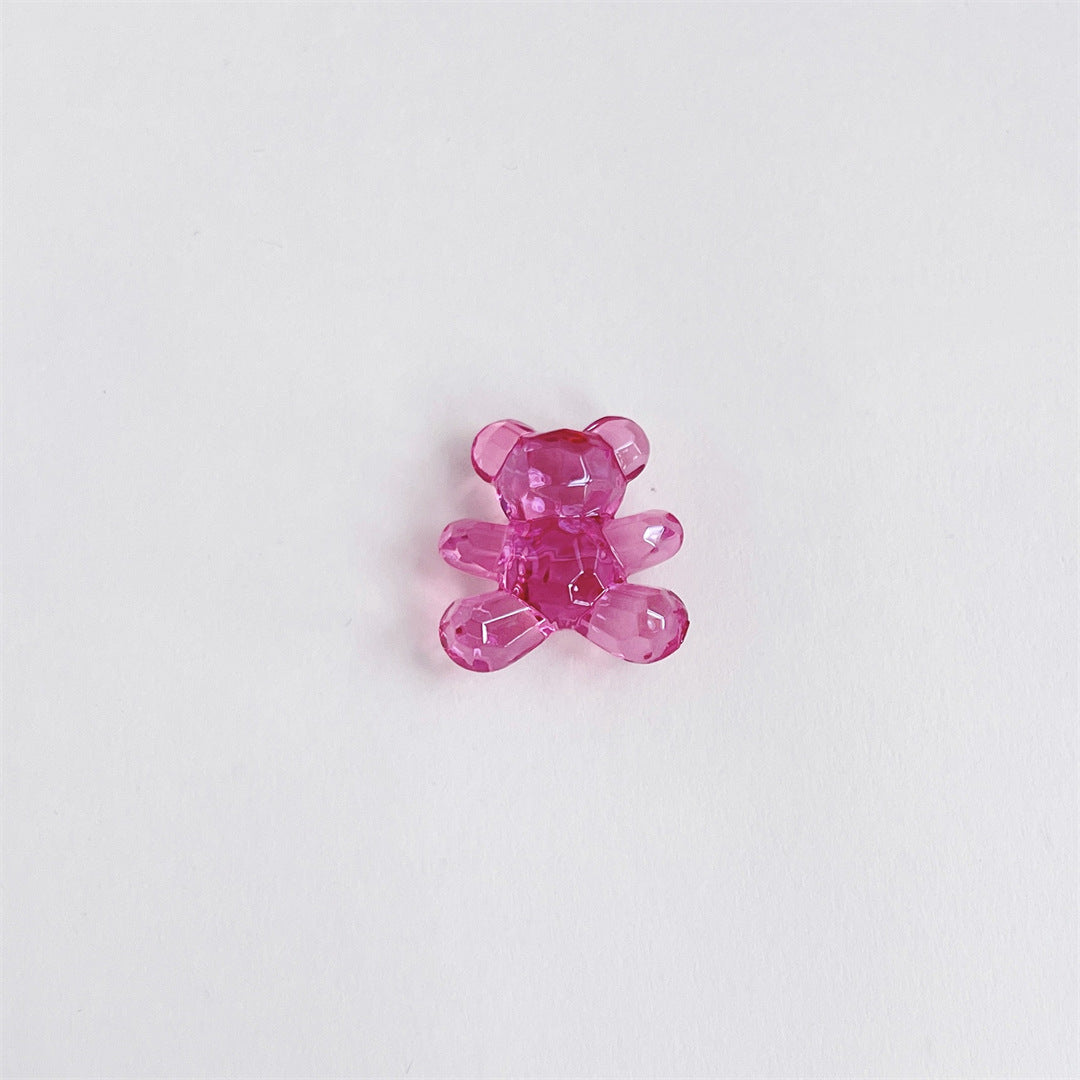 Shiny Jelly Bear Acrylic Beads