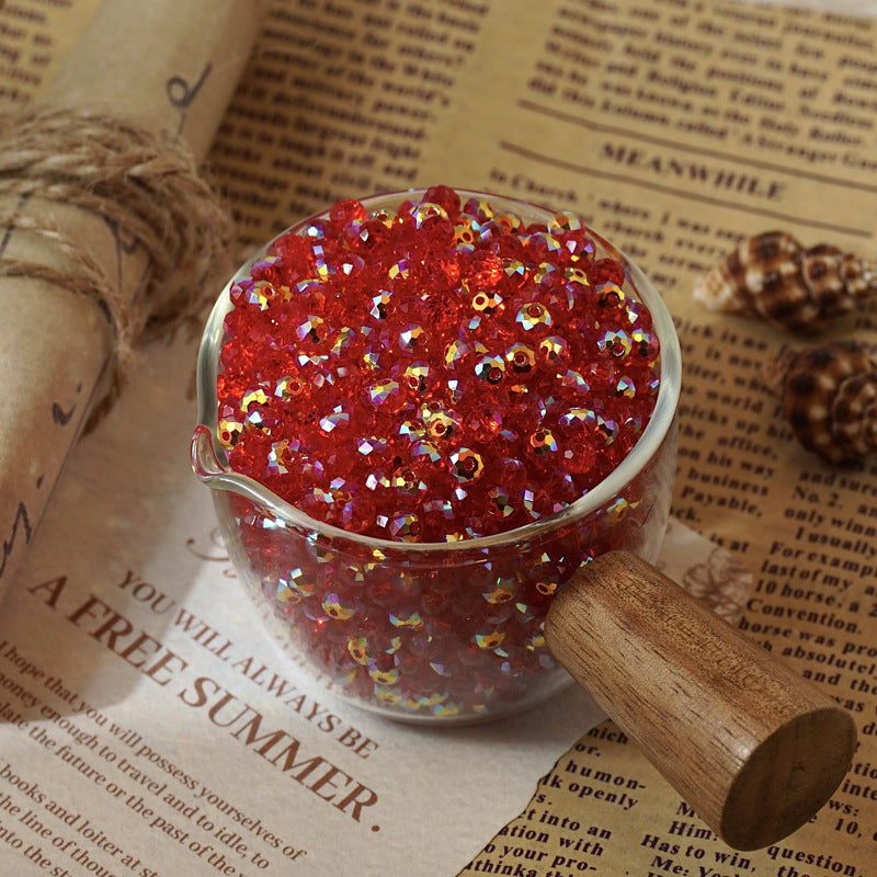 Faceted Crystal-Style Rondelle Beads