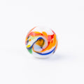 Painted Glass Round Beads
