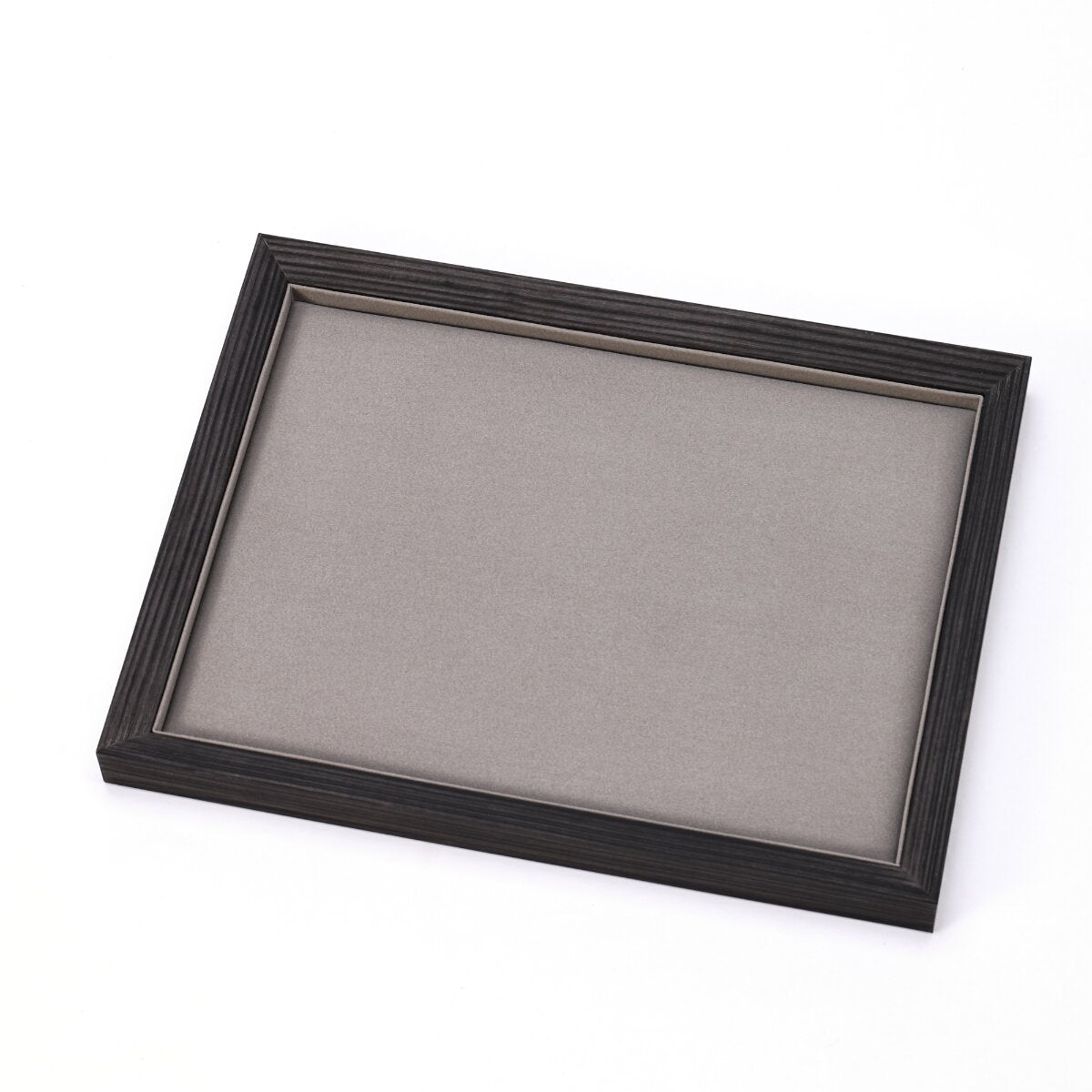 Black Walnut-Pattern Wooden Display Tray – Multi-Purpose Jewelry, Watch & Eyeglasses Organizer for Boutique Counters, Craft Fairs & Gift Displays