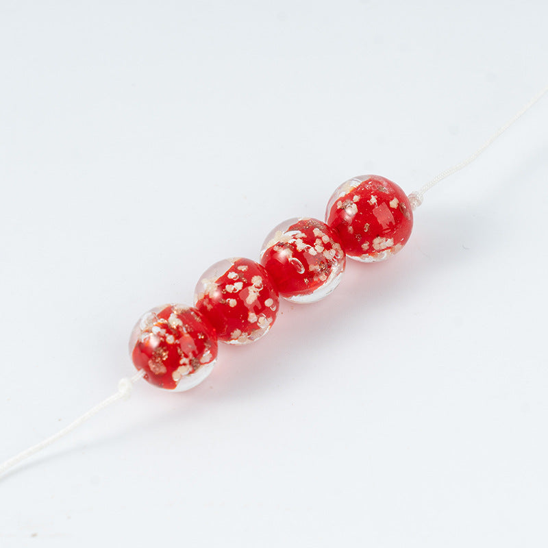 Gold Sand Luminous Glass Beads