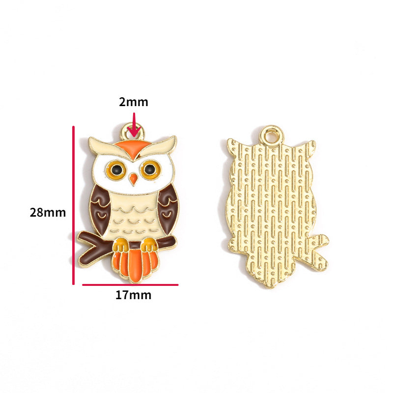 Thanksgiving Turkey Alloy Charms – Colorful Fall Holiday Enamel-Style Pendants for DIY Bracelets, Keychains & Jewelry Making