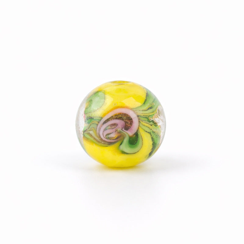 Handmade Wheat-Ear Flower Glass Beads