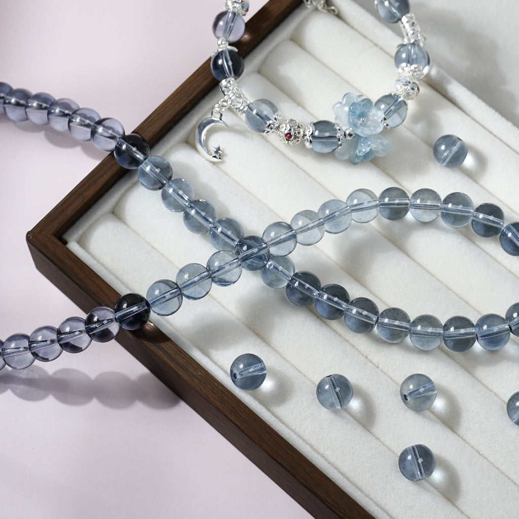 Glass Crystal-Style Round Beads