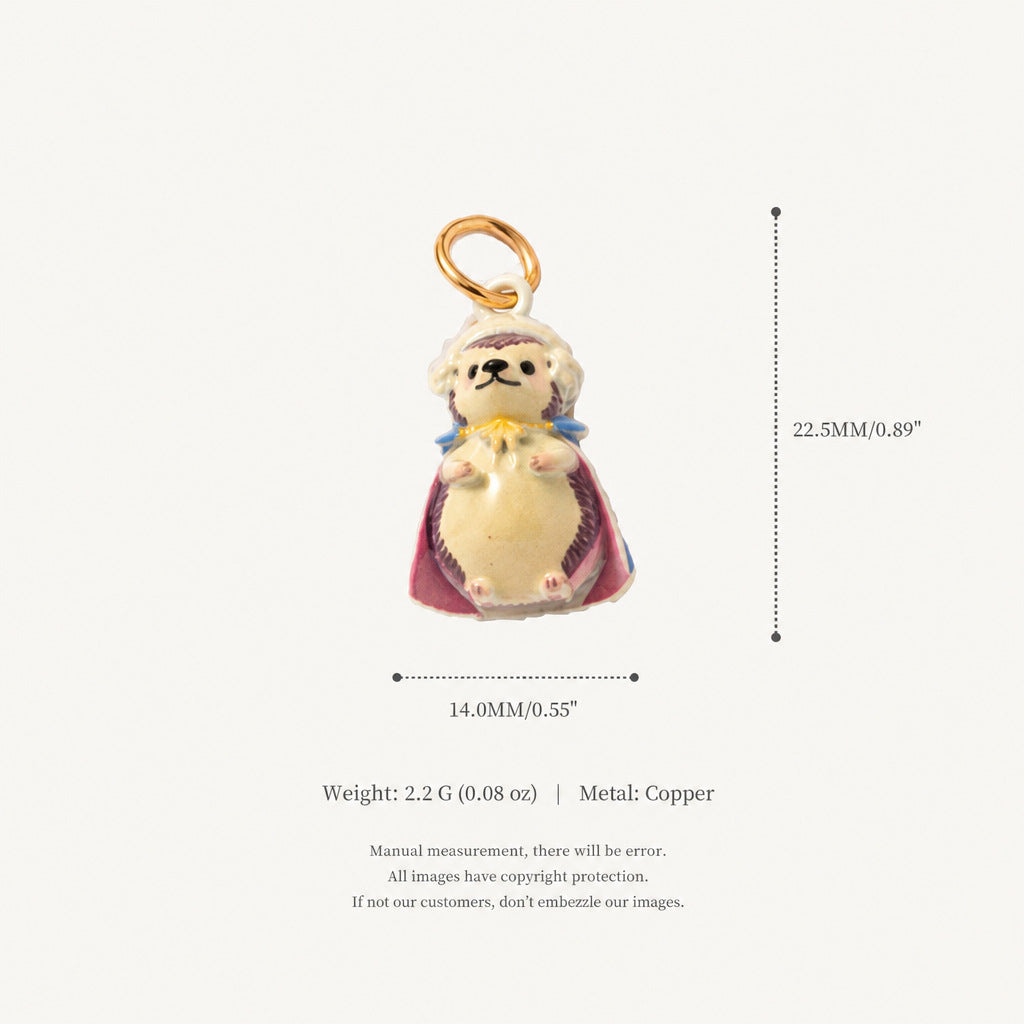 18K Gold-Plated Cute Cartoon Pendant Charms