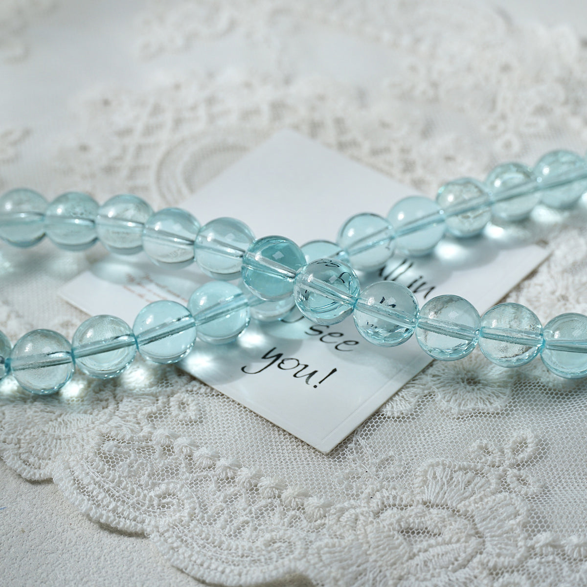 Crystal Glass Round Beads