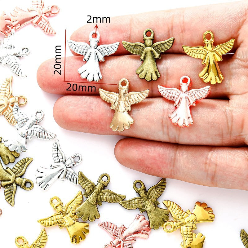 Alloy Angel Wing Charms – Decorative Angel Wings Pendants for DIY Bracelets, Necklaces & Jewelry Making