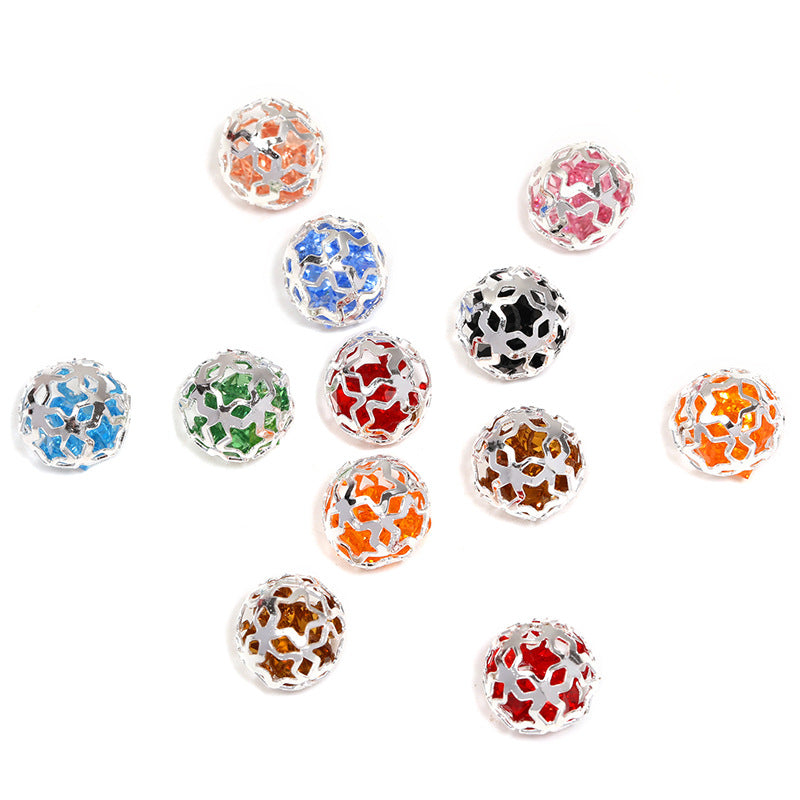 Hollow Five-Pointed Star Metal Beads