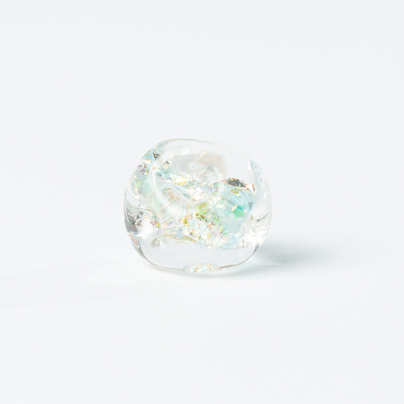 Color Powder Irregular Glazed Beads