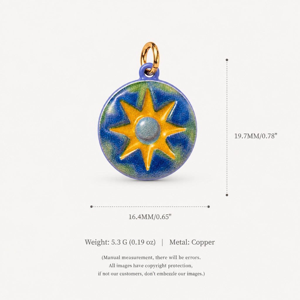 Painted Star Charms