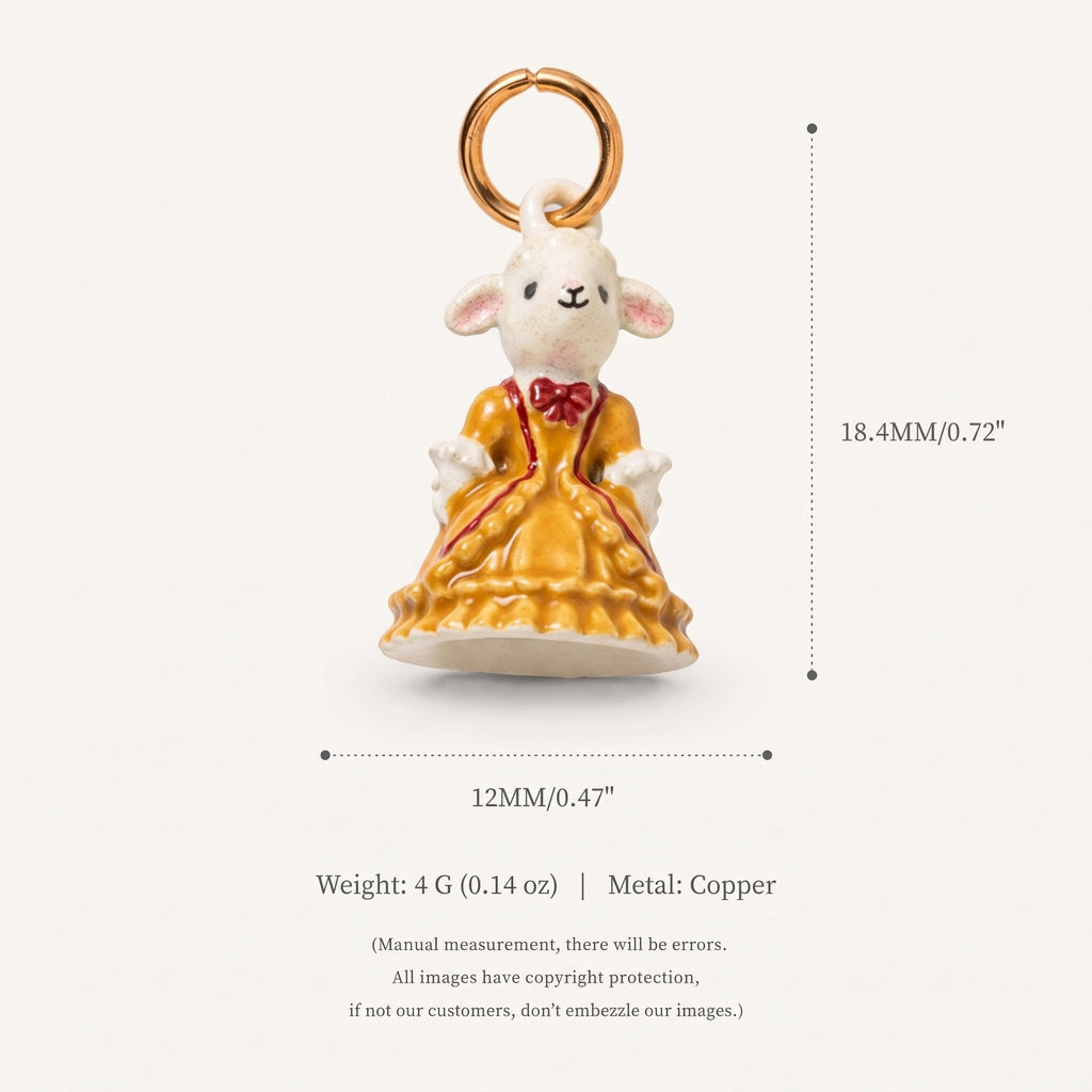 18K Gold-Plated Cute Cartoon Pendant Charms