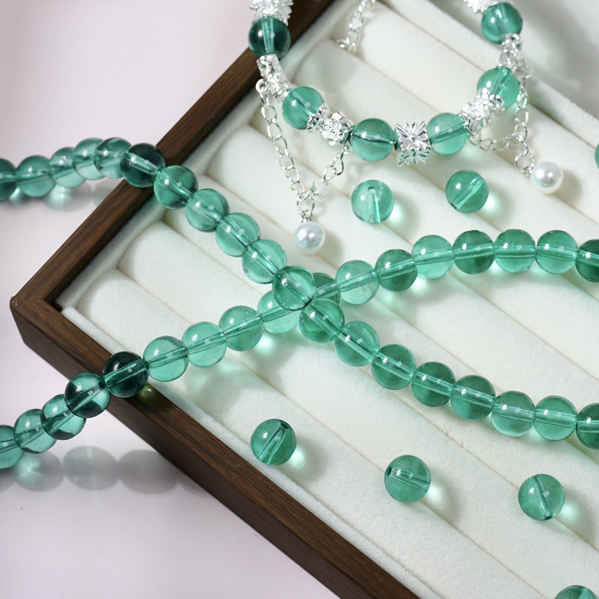 Glass Crystal-Style Round Beads