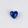 Tiger Pattern Heart Glazed Beads