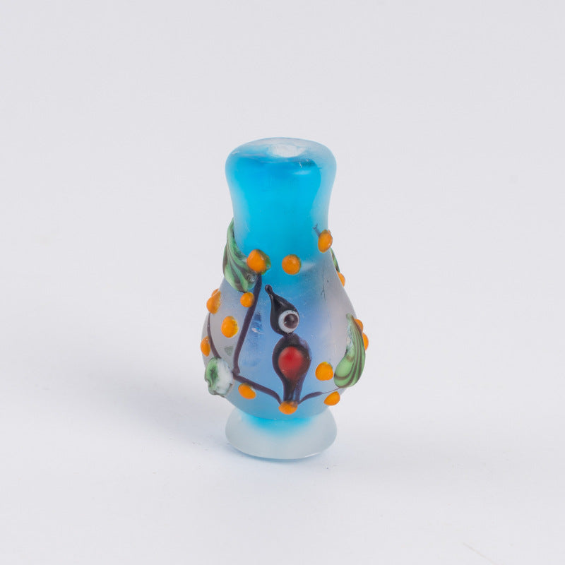 Hand-Painted Colorful Glazed Vase Beads
