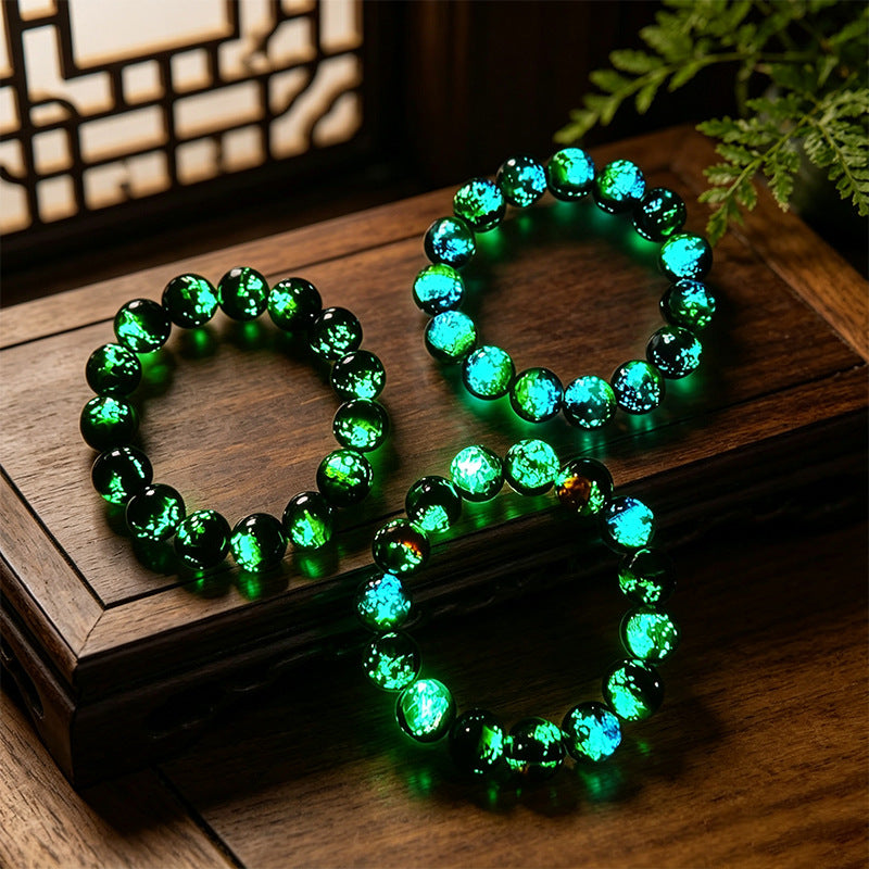 Namibia Storm Blue Glass Bracelets