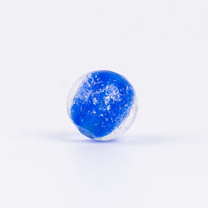 Color-Powder Glass Round Beads