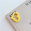 Colorful Pixel Heart Acrylic Beads – Painted Heart Frame Beads for DIY Phone Charms, Bracelets, Keychains & Jewelry Making