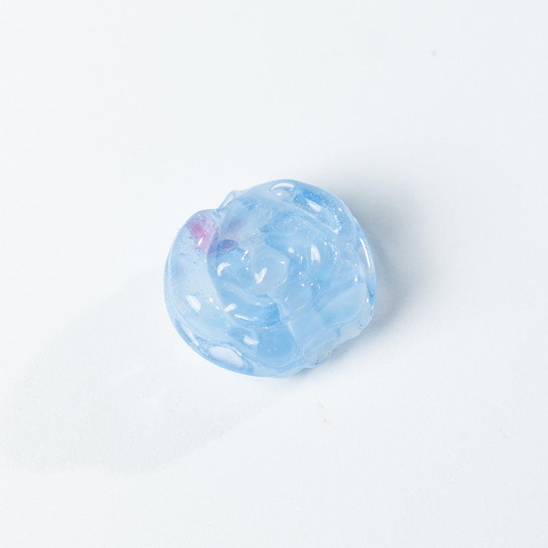 Glazed Rose Flower Beads – Side-Drilled