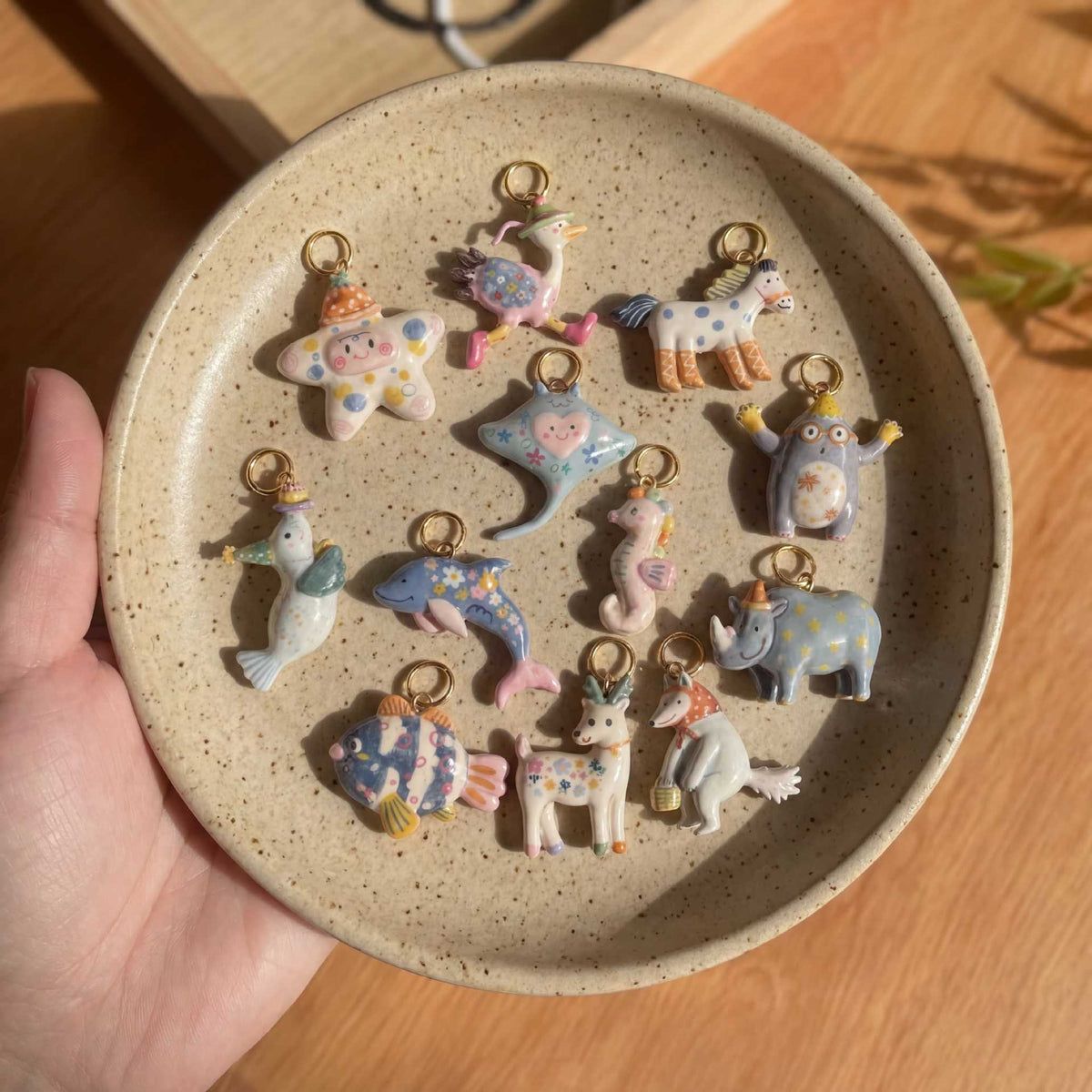 Printed Animal Charms