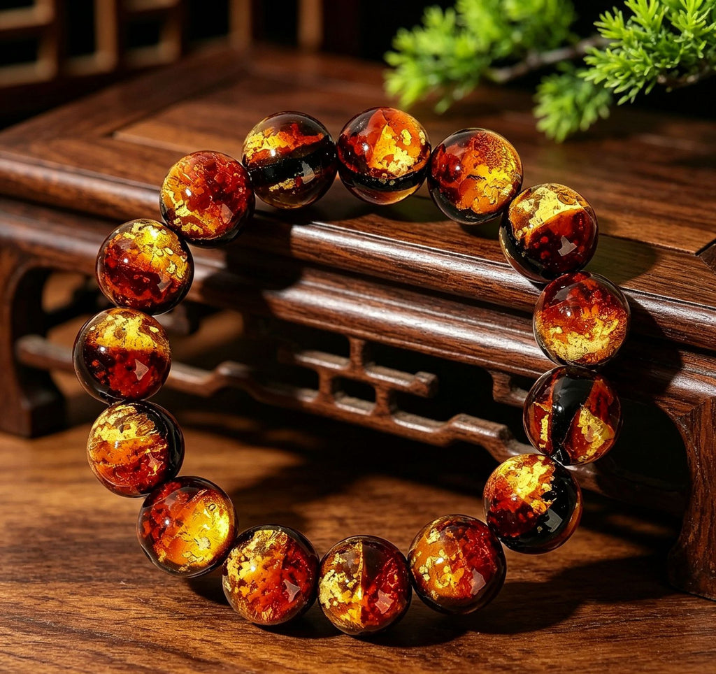 Namibia Storm Blue Glass Bracelets