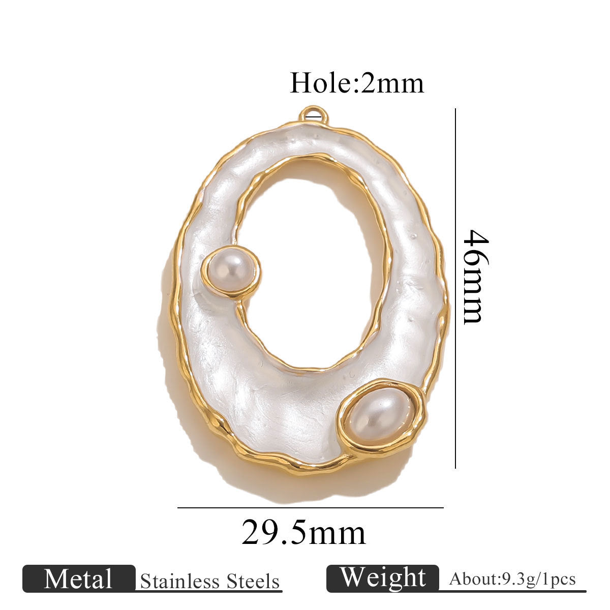 Ocean-Inspired Gold-Tone Pendant Charms