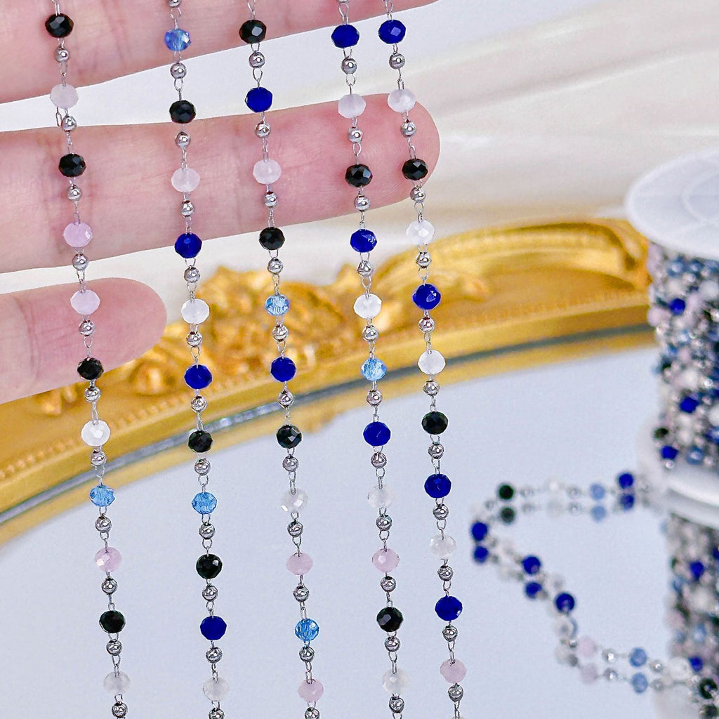 Sapphire Fringe Chain – 18 Meters
