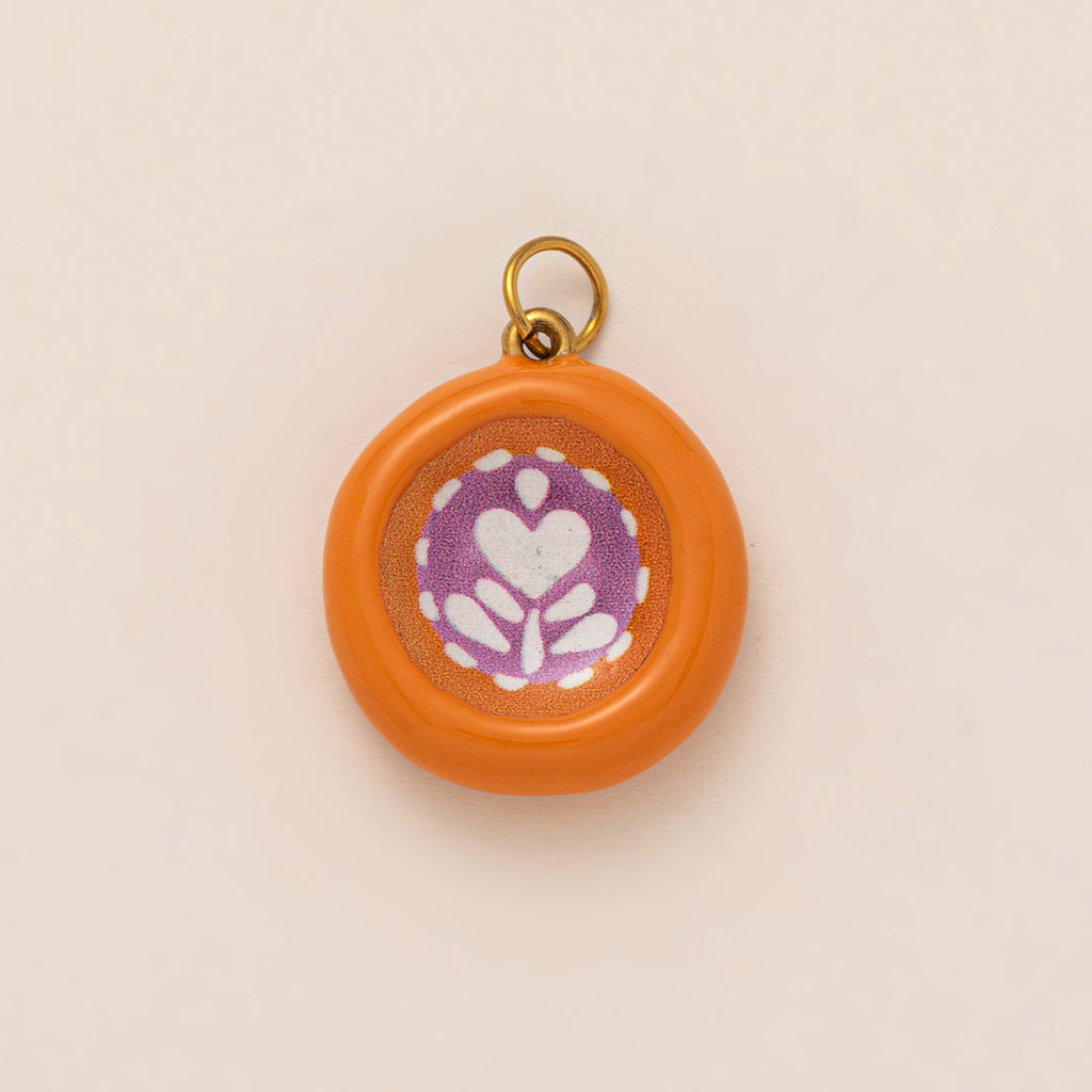 Bird & Flower Pendant Charms