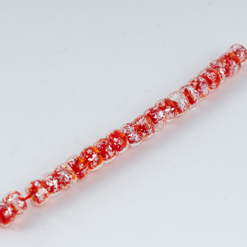 Colorful Powder-Glazed Flat Disc Spacer Beads