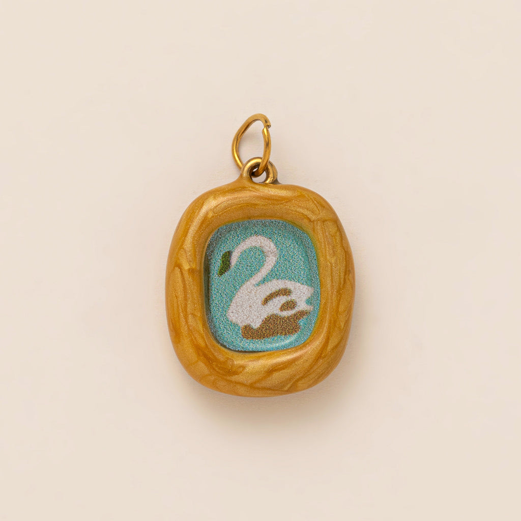 Bird & Flower Pendant Charms