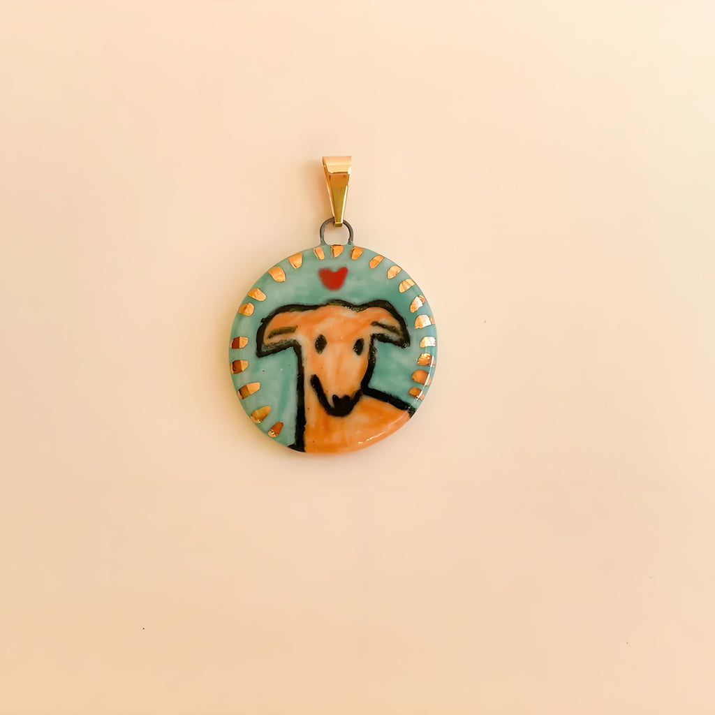 18K Gold-Plated Colorful Heart Pendant Charms