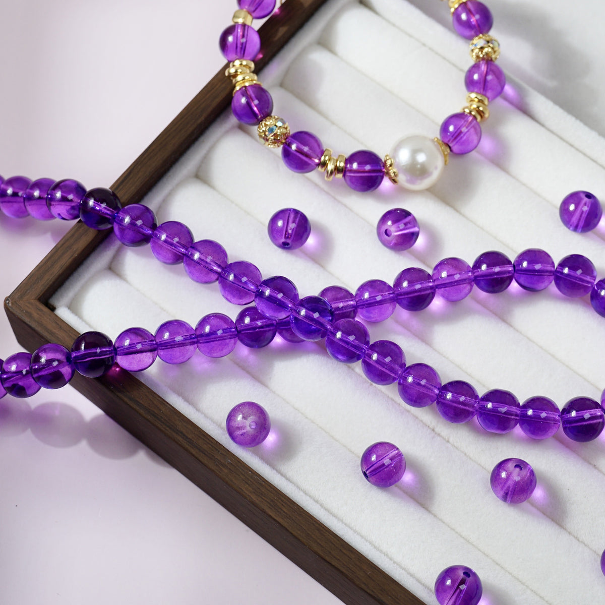 Glass Crystal-Style Round Beads