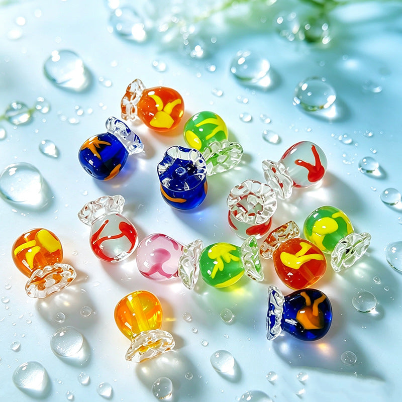 Fish Basket Lampwork Beads