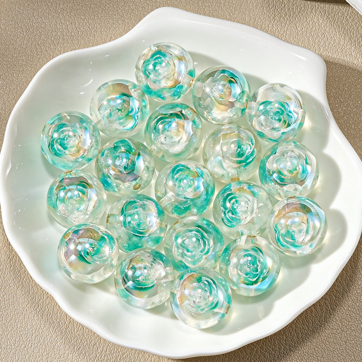 Lotus Twilight Round Beads