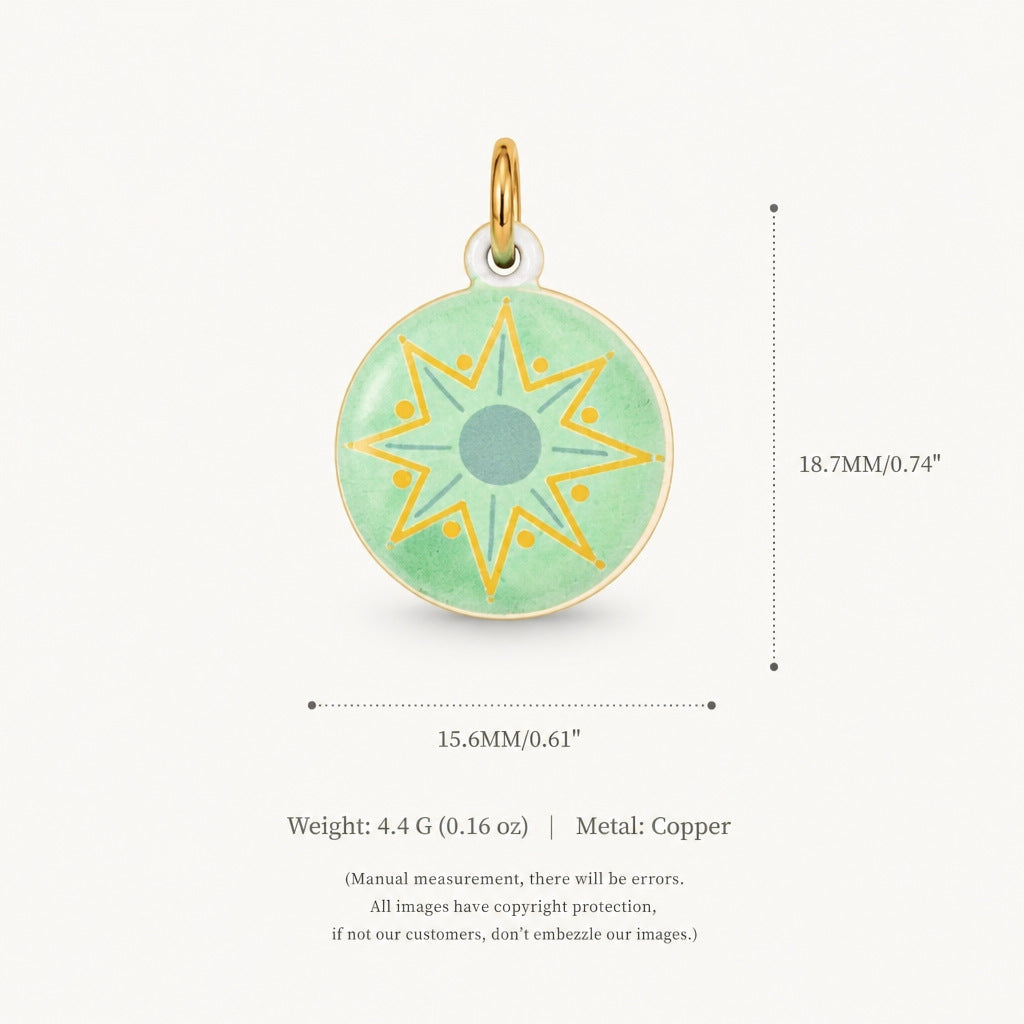 Painted Star Charms