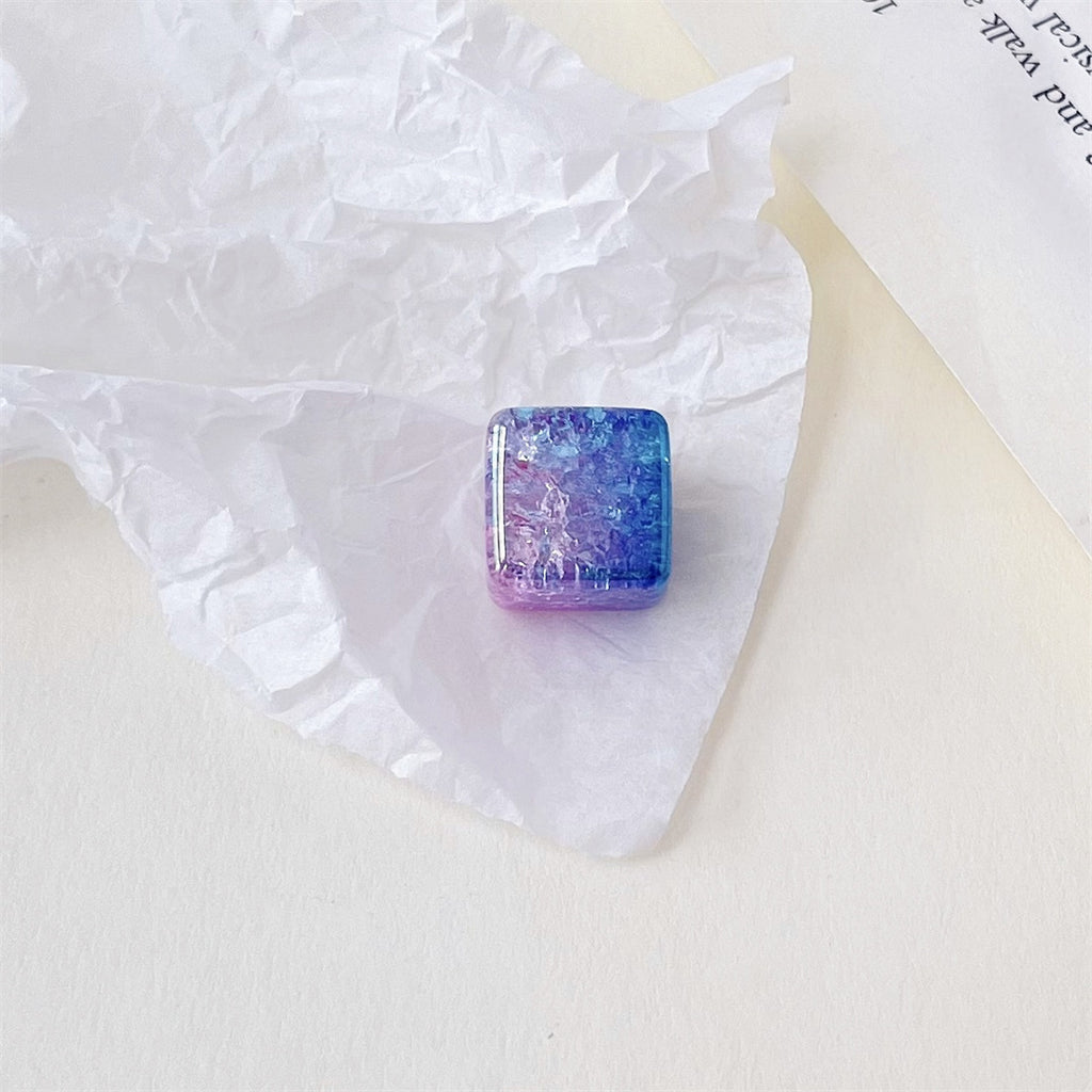 Colorful Gradient Acrylic Square Beads