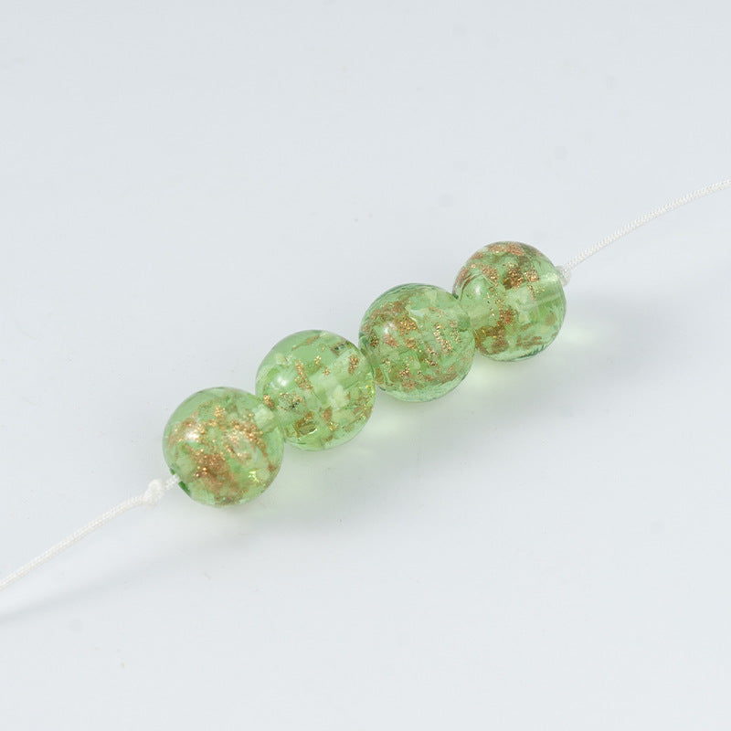 Gold Sand Luminous Glass Beads