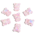 Colorful Acrylic Bear Beads – Plated Cartoon Teddy Bear Beads for DIY Phone Charms, Beadable Pens, Bracelets & Jewelry Making