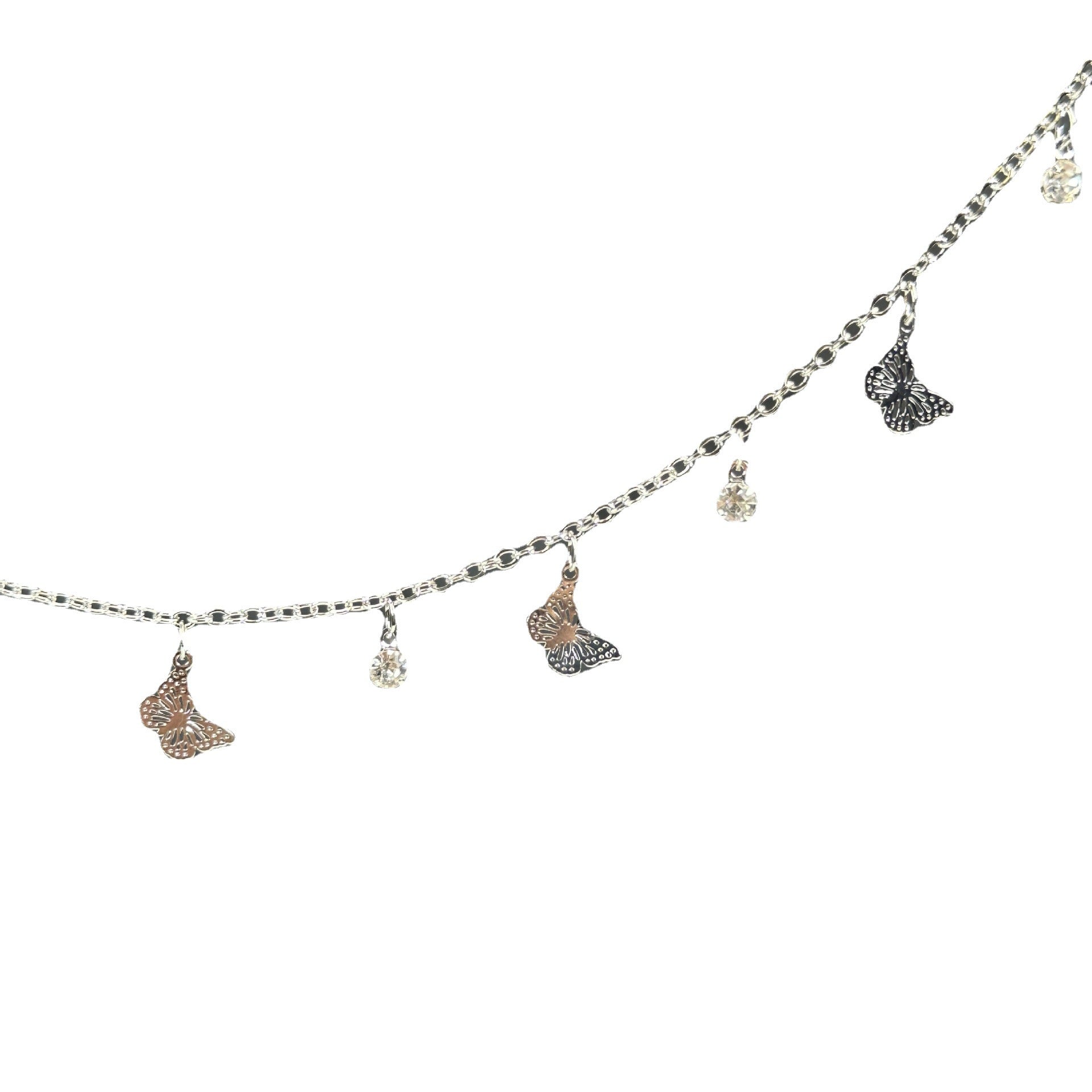 Crystal Butterfly Fringe Chain – 11 Yards