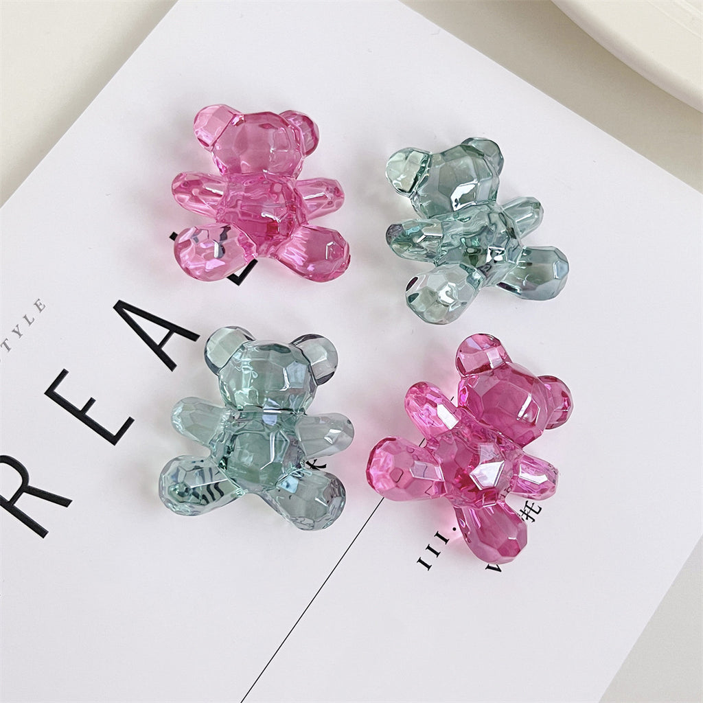 Shiny Jelly Bear Acrylic Beads