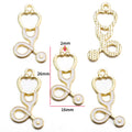 Nurse Hat & Medical Tool Alloy Charms – Colorful Healthcare-Themed Pendants for DIY Bracelets, Keychains & Jewelry Making