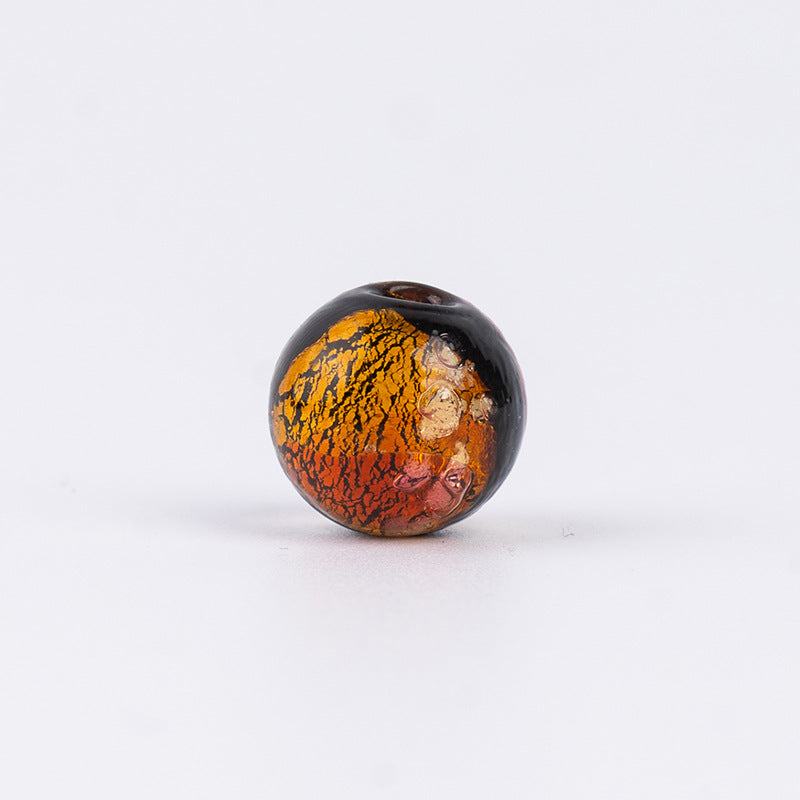Japanese-Style Silver Foil Gradient Glazed Beads