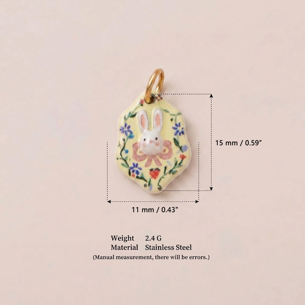 Rabbit & Star Pendant Charms