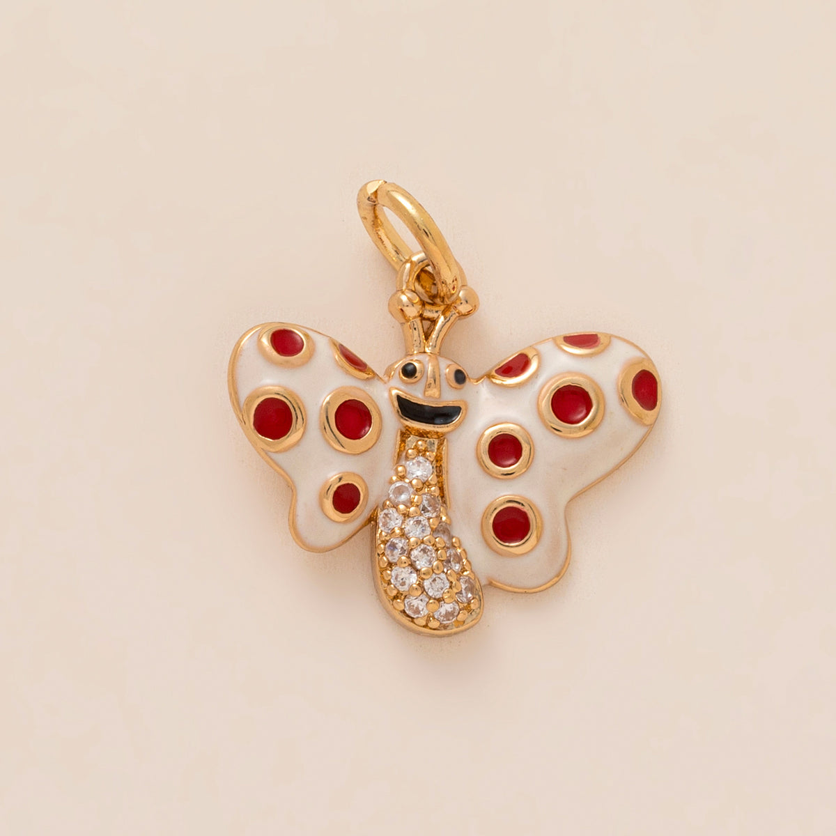 Butterfly, Moon & Heart Charms
