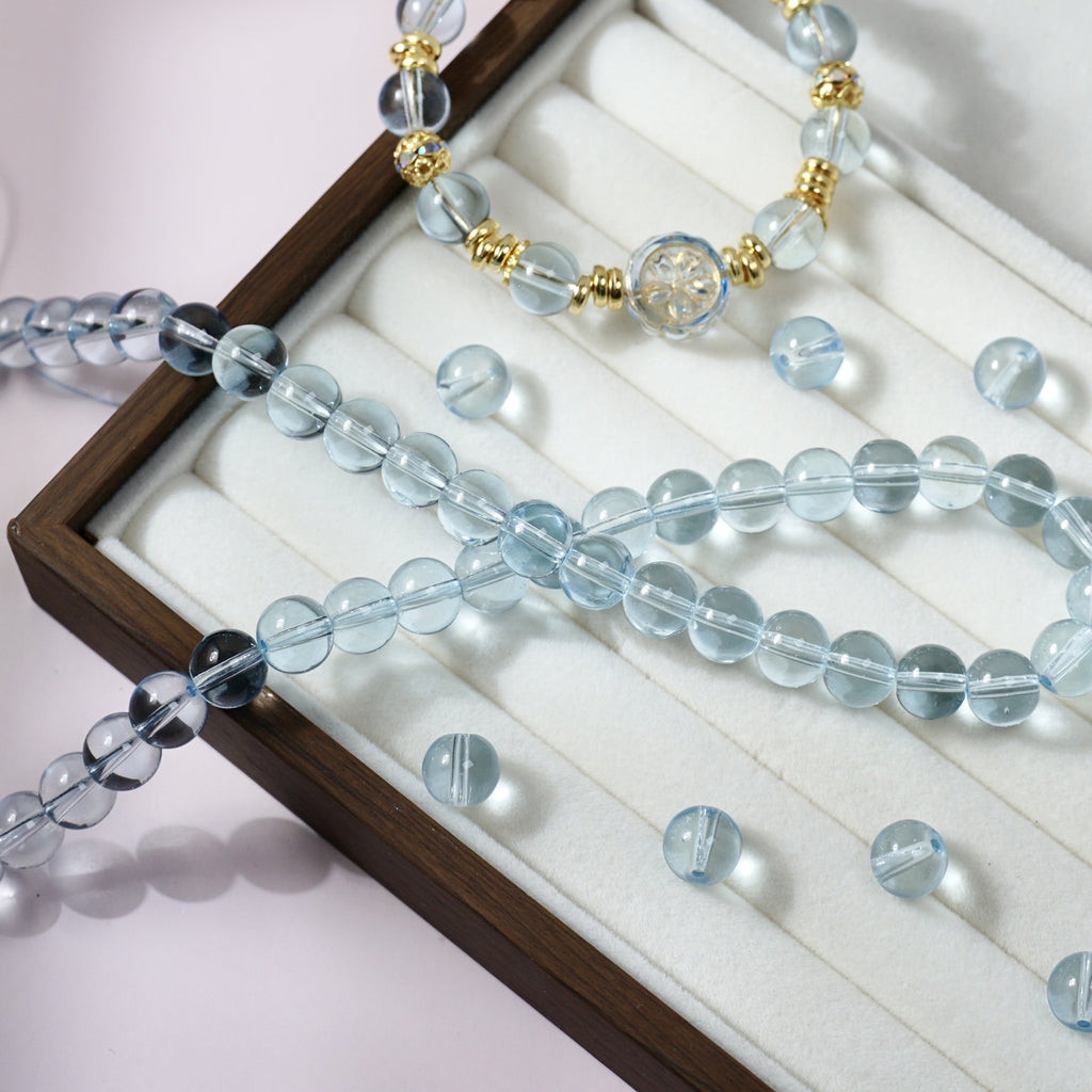 Glass Crystal-Style Round Beads